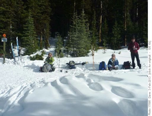 Lunch at trail junction