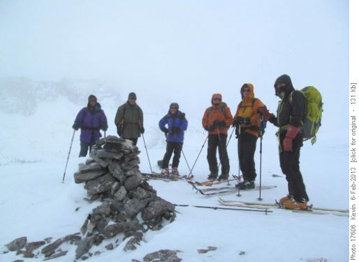 Cairn at North Burstall Pass