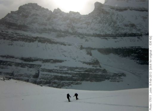 {746 jeann mar} and {188 Bill Le} ascending Storm mountain