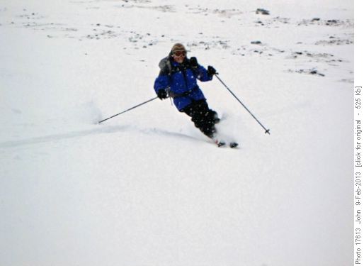 {188 Bill Le} showing his usual nice form below Storm Mountain