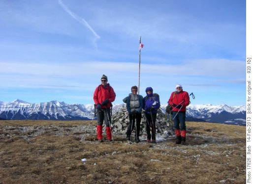 Ron, Jennifer, Aldis, Ivan at Summit Cairn
