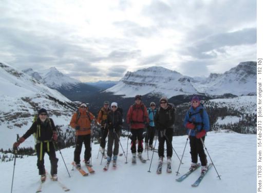 Happy group on the ridge