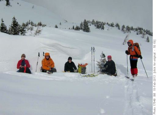 Enjoying the sun under a cornice