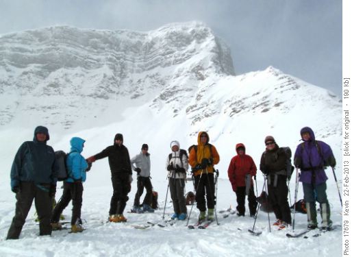 Crowfoot Pass with Crowfoot Mountain behind