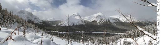 View west to Mts Leman etc from north Burstall Pass