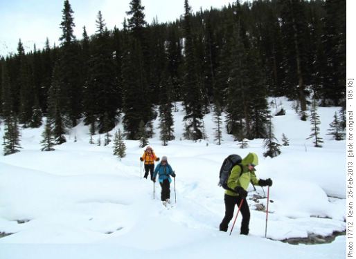 The ladies recrossing the north fork of Mosquito Creek
