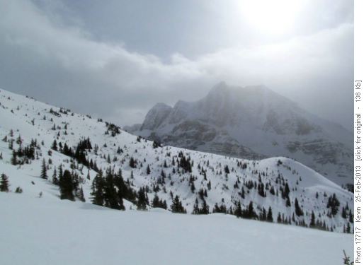 Our ski destination for the day