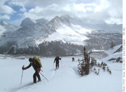 Birdwood Pass with Burstall Valley below
