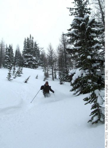 Bill the 'Powder Hound' in action