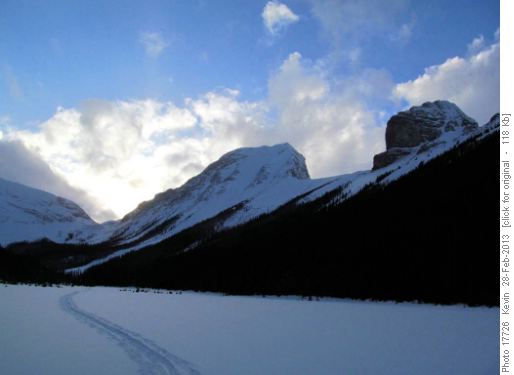 Last light in Commonwealth Creek