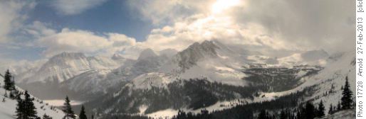 Panorama south to Whistling rock ridge