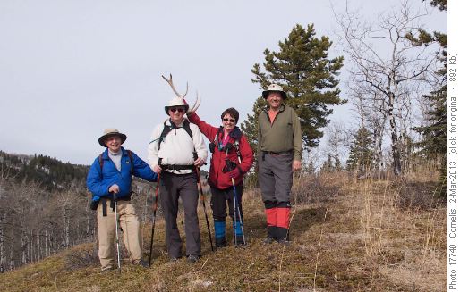 Carl, Doug, Barb and Cornelis on Muley Ridge NW1 Outlier. Carl, Doug, Barb and Cornelis on Muley Ridge NW1 Outlier.