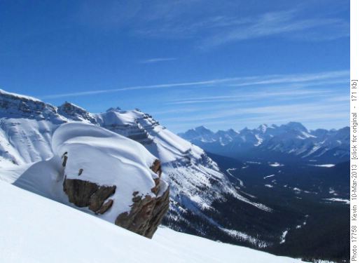 Looking South towards Mt Temple and the Louise area