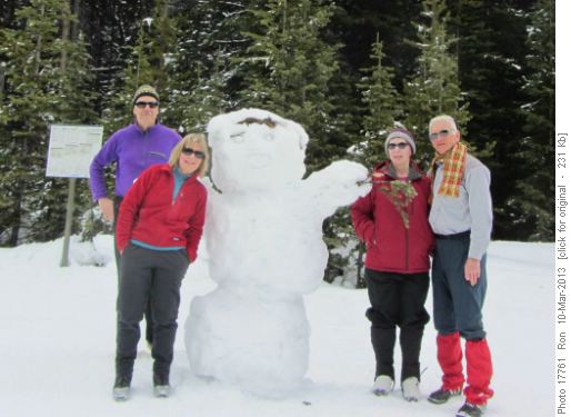 Group at top of Whiskeyjack with potential new Rambler (would be winter participant only)