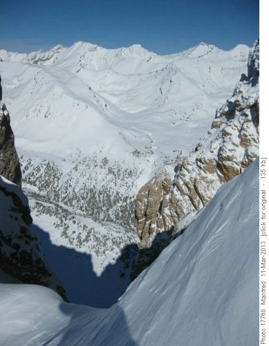 View down to Mosquito Ck.
