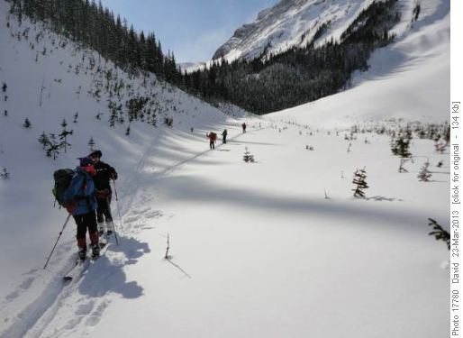 Ramblers descend upper reaches of Commonwealth Creek