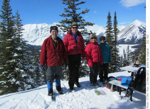 {201 Ron Mason}, {177 Ron Hunter}, {206 Barb Mitchell} & {444 Nancy Earle} at Blueberry lookout