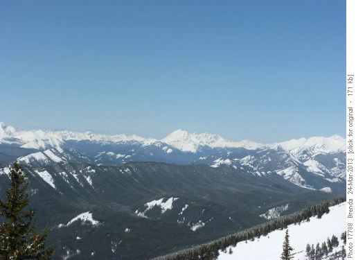 Best views we've had from a snowshoe trip this year!