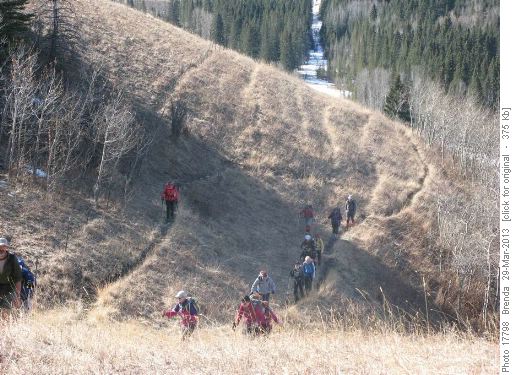 Getting on Carry Ridge