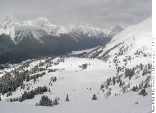 View down to Spray River