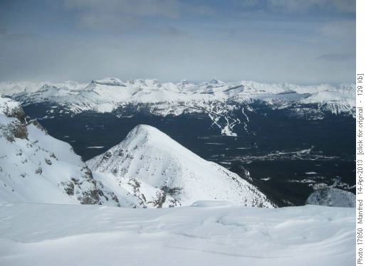 Mt.St.Piran and peaks near Lk. Louise ski area