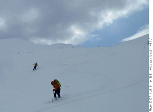 Turns on what the ski area calls Purple Bowl