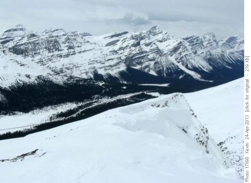 Looking NW from the summit of Cirque West