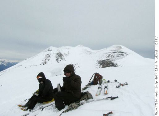 Arnold and Liz - lunch break on the ridge