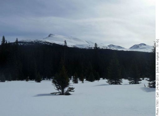 Cirque Fore-Peak from our parking spot