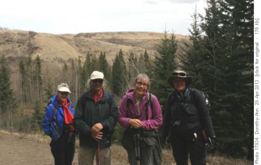 The Group nearing the end of the trail