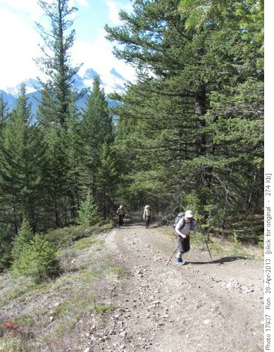Dry trail lower down