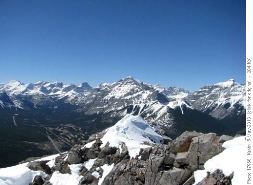 Looking SW from the summit of Wasootch Peak