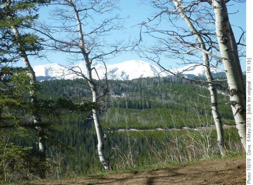 Snow capped peaks