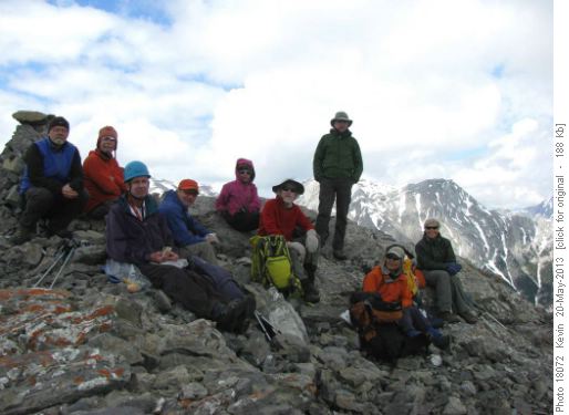 Lunch at the summit of Gap Mountain
