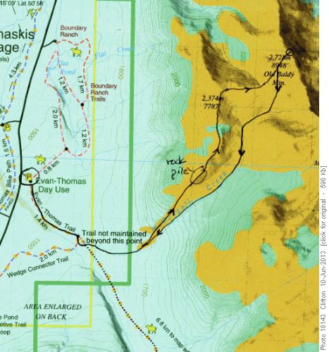Old Baldy route - June 8th 2013