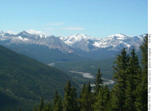 View up Elbow river