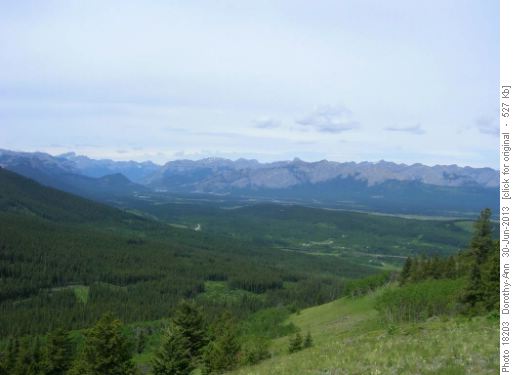 View into valley to the north