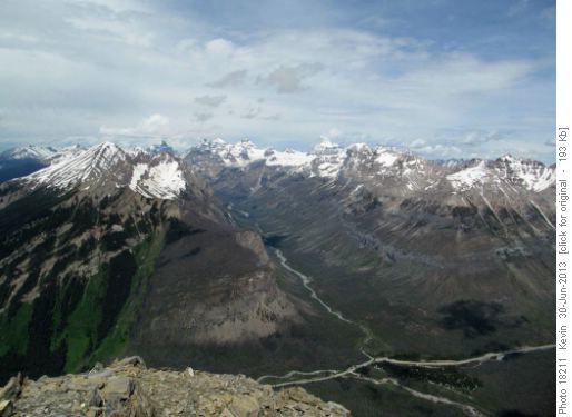 Tokumm Cr. and Valley of the Ten Peaks from the South