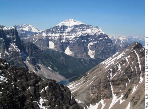 Consolation Lake, Tower of Babel and Mt Temple from the summit of Mt Bell Consolation Lake, Tower of Babel and Mt Temple from the summit of Mt Bell