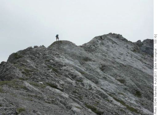 On the lofty ridge.