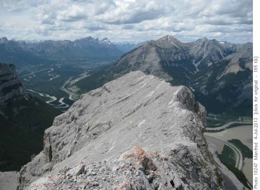 View of Grotto Mtn. & Bow Valley from the "map summit".