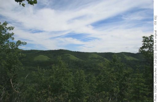 John Ware Ridge to the east