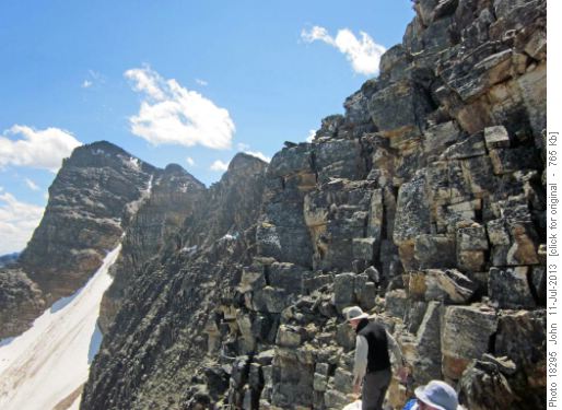 More serious scrambling terrain Panorama ridge
