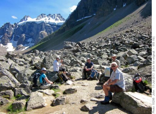 Back on the Consolation lake trail after Panorama ridge trip