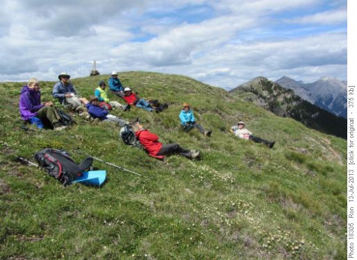 Coolish lunch on SE peak of Pigeon Mtn