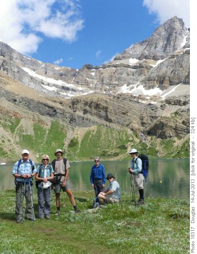 Group at Hidden lake