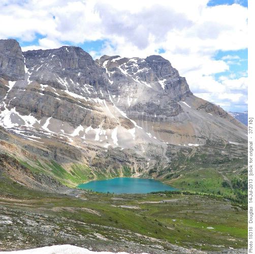 Hidden Lake from climb to Richardson Ridge