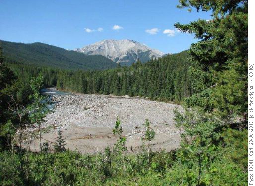 Vast bowl of destruction on Sheep River