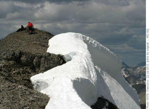 Big cornice on north side