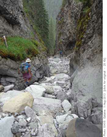 entrance to the canyon